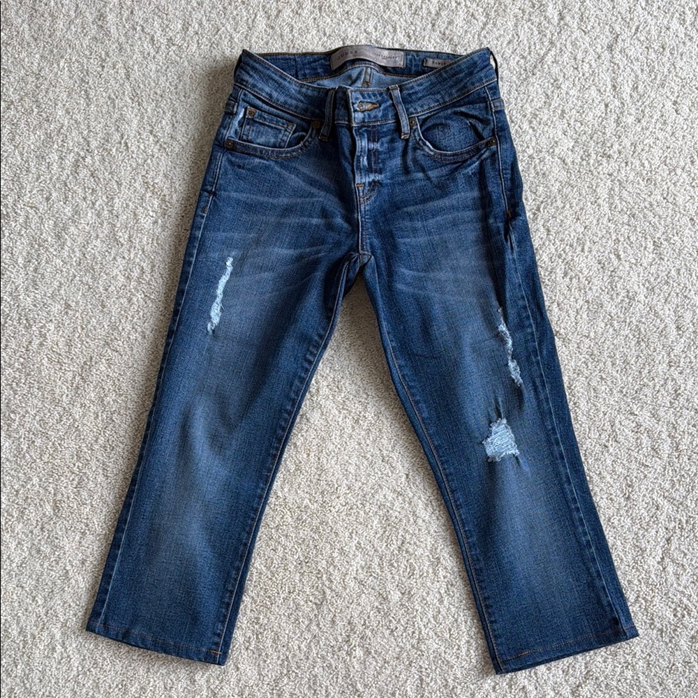 Distressed Dark Wash
